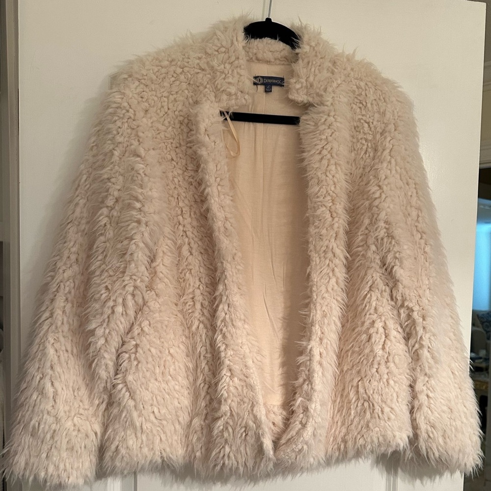 Faux fur coat